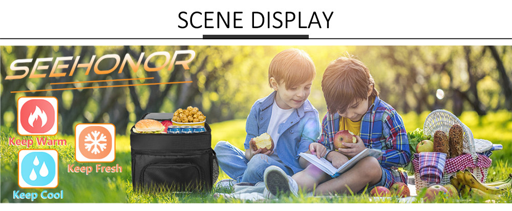 Insulated Lunch Box 18L Leakproof Reusable Large Bag with Adjustable Strap