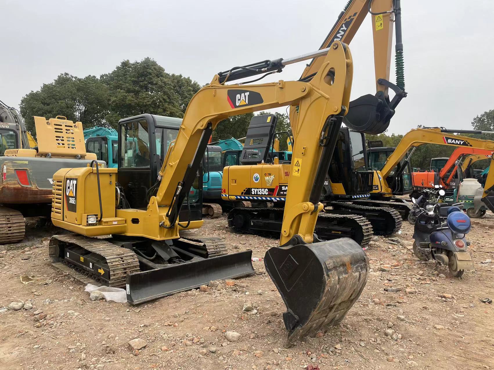 Used mini excavator CAT306E digger used machinery 6ton cat excavator used China mini digger