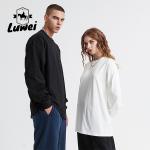 Organic Heavyweight Cotton Hoodie Reflective Camo Crewneck Sweatshirt 310g