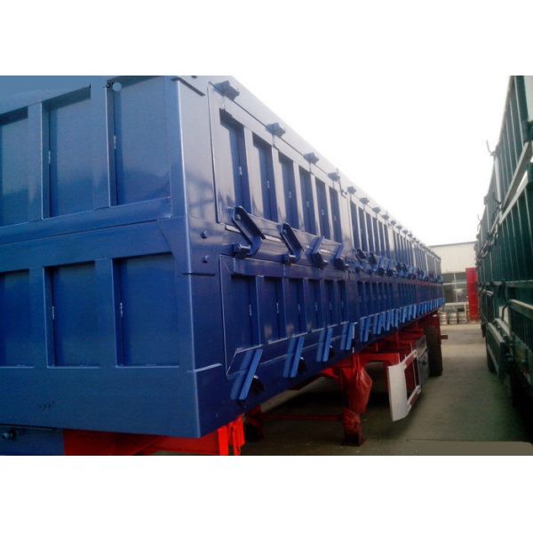 Hydraulic Tipper Semi Trailer Truck 80 Tons 25-45CBM For Cargo Transport