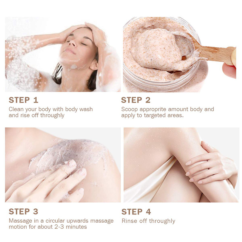 Private Label Natural Sea Salt Organic Scrubs Sugar Body Scrub Body