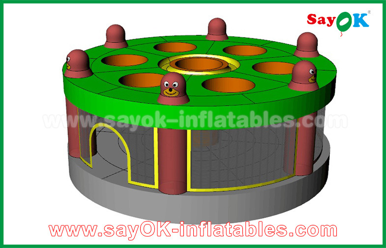 Giant Inflatable Games Funny Inflatable Sports Games Human Whack A Mole Game With Air Blower
