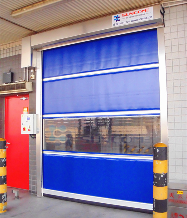 Professional Interior High Speed Shutter Door Colorful PVC Curtain