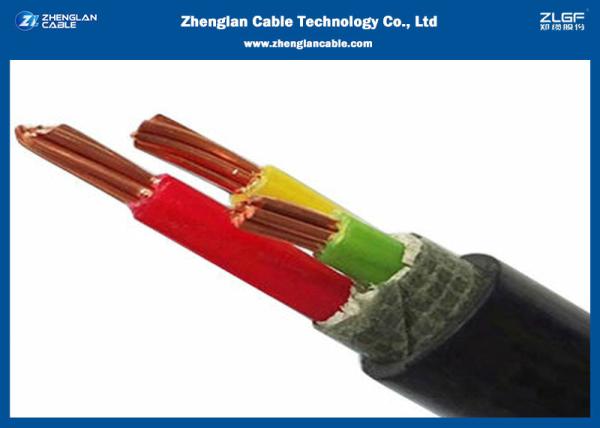 3 Cores Low Smoke Low Halogen Cable , 0.6/1KV Low Voltage Electrical Cable(
