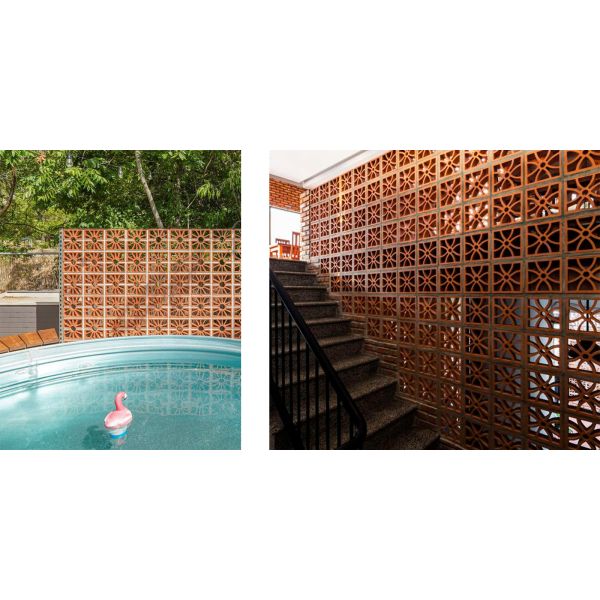 Breeze Blocks For Wall Decoration Geometric Pattern Terracotta Clay Ventilation Brick Ceiling Hollow Decorative
