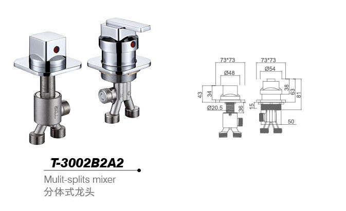 Bathtub mixer,Faucet,T-3002B2A2