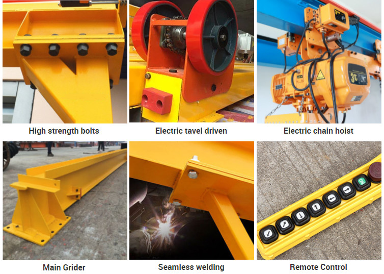 Lightweight 5 Ton Portable Gantry Crane Electric Chain Hoist