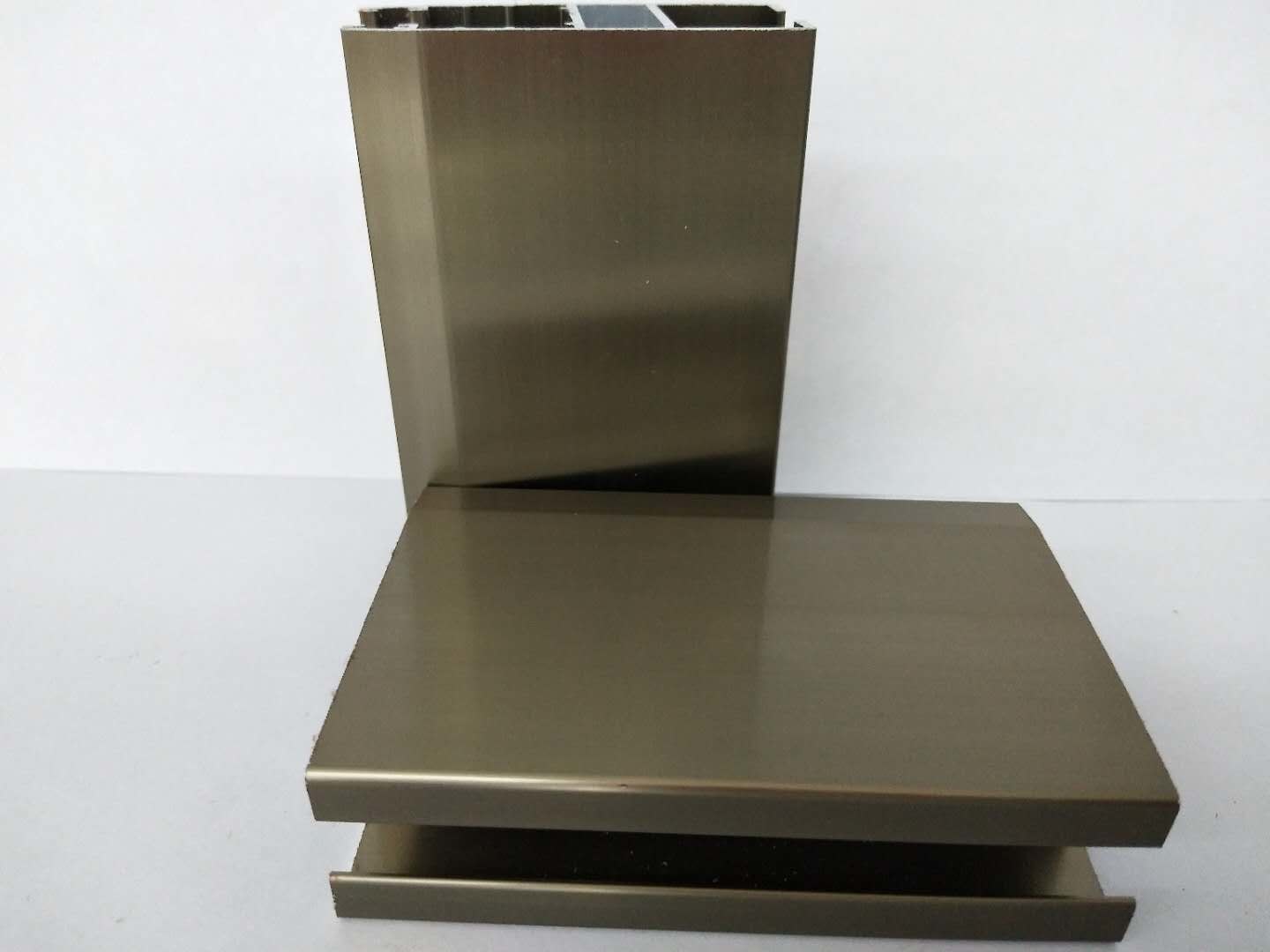 Rectangle Shape Kitchen Cabinet Aluminium Profile / Sliding Window Frame