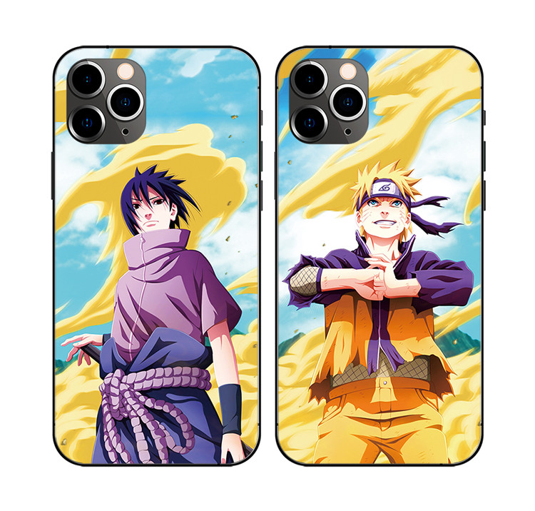 Black Anime 3D Lenticular Flip Phone Case For Iphone 11