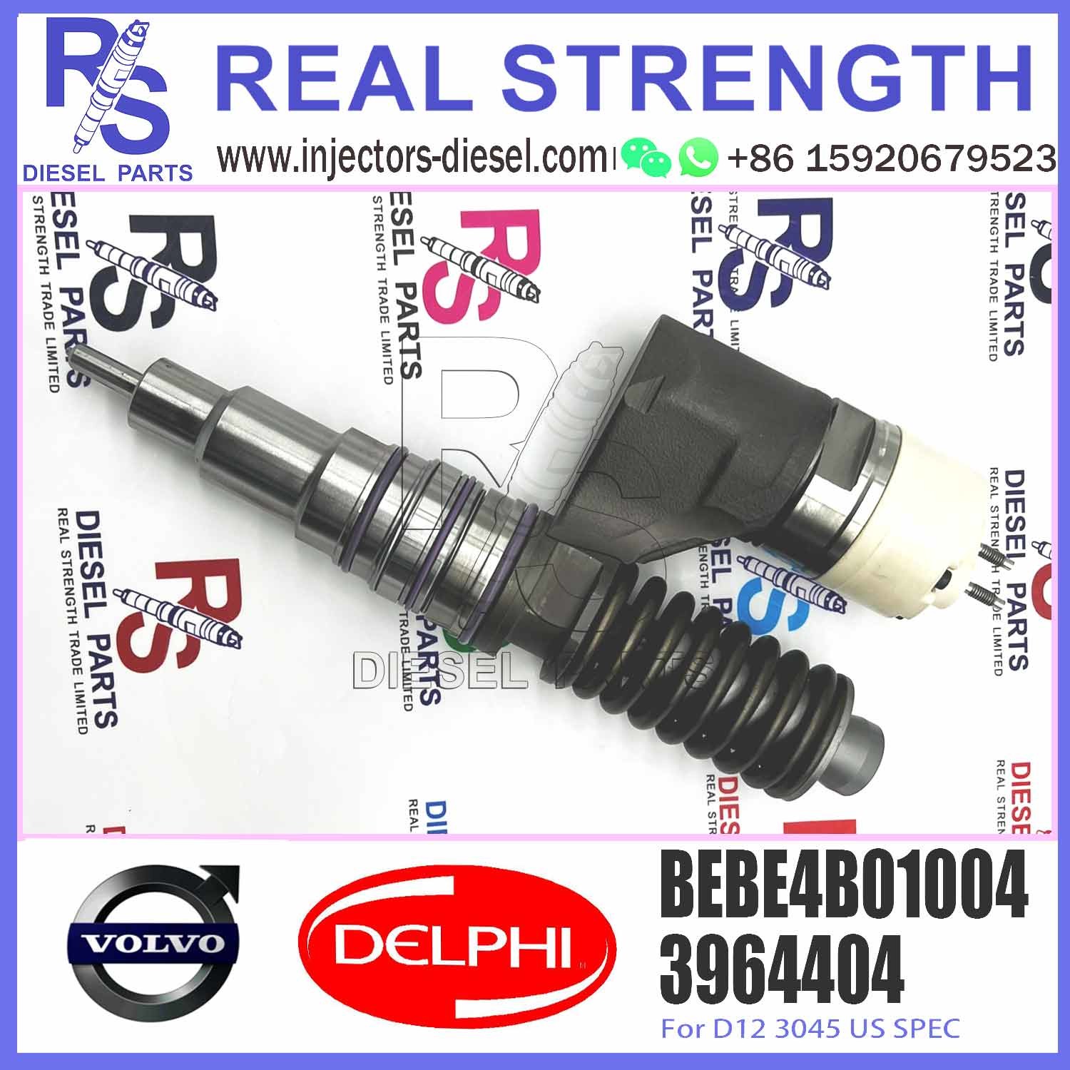 injector common rail fuel injector 3964404 BEBE4B01004 for D12 3045 US SPEC with genuine quality