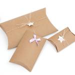 Creative underwear packaging paper pillow gift box with bow tie