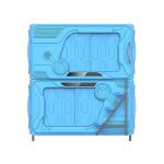 Blue Space Pod Bed Flame Retardant ABS Material For Hotels Anti - Slip Ladder