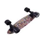 Childrens Portable Electric Skateboard , Orange Four Wheel Electric Scooter