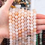 2mm Pink Aventurine Semi Precious Gem Beads Round Shape