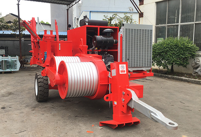 Transmission Line Stringing Equipment Max Continuous Pulling Force 150kN Hydraulic Puller