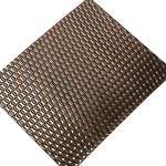 Rose Gold PVD Color AISI 201 304 316 Mirror 5WL Shape Embossed Stainless Steel