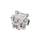 304 Three-piece welded high platform butt welded ball valve Stainless steel 316