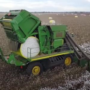 Wholesale Dimensional 70um Yellow HDPE Wrap Film for Cotton Picker CP770 from china suppliers