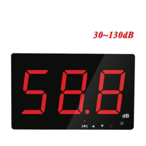 Wholesale Digital Sound level meter 30~130db large screen display Restaurant Bar Indoor/office/home Wall hanging type noise meter from china suppliers
