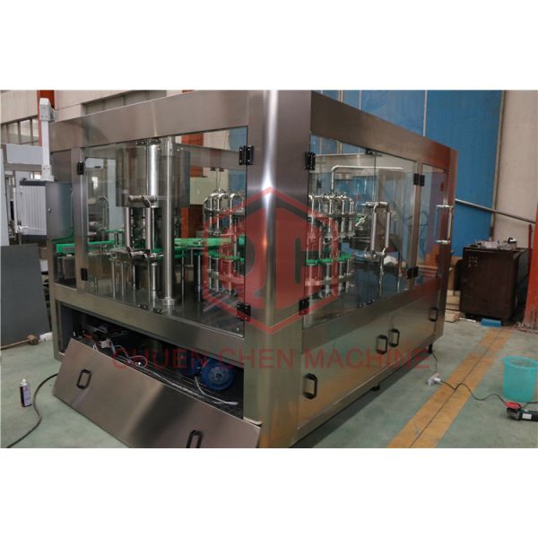 10000BPH Combi Glass Bottle Filling Machine Hot Fill Bottling Equipment With Return System