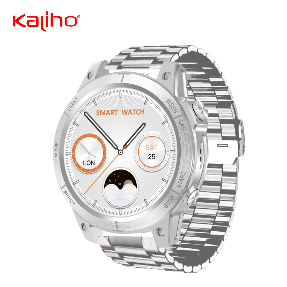 Metal Bluetooth Calling Smartwatch with Voice Assistant and Memory ROM 640KB RAM 256MB