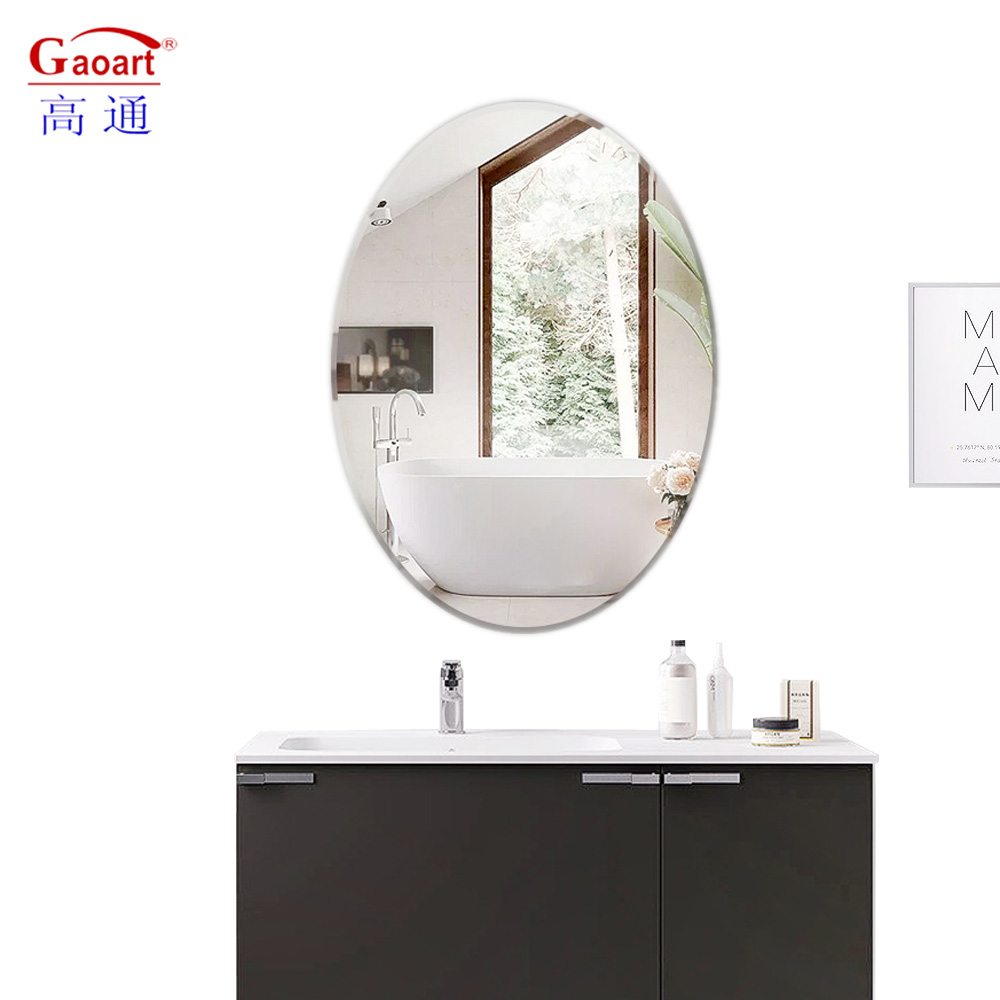 Modern Style Vanity Frameless Glass Large Bath Wall Mirror for Living Room Decoration