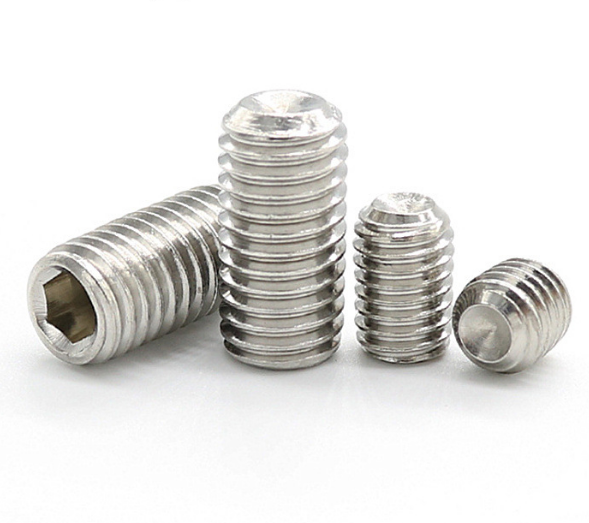Polishing Metal Fasteners Metric Measurement System Din916 Hex Socket Set Screws with Cup Point M1-M12