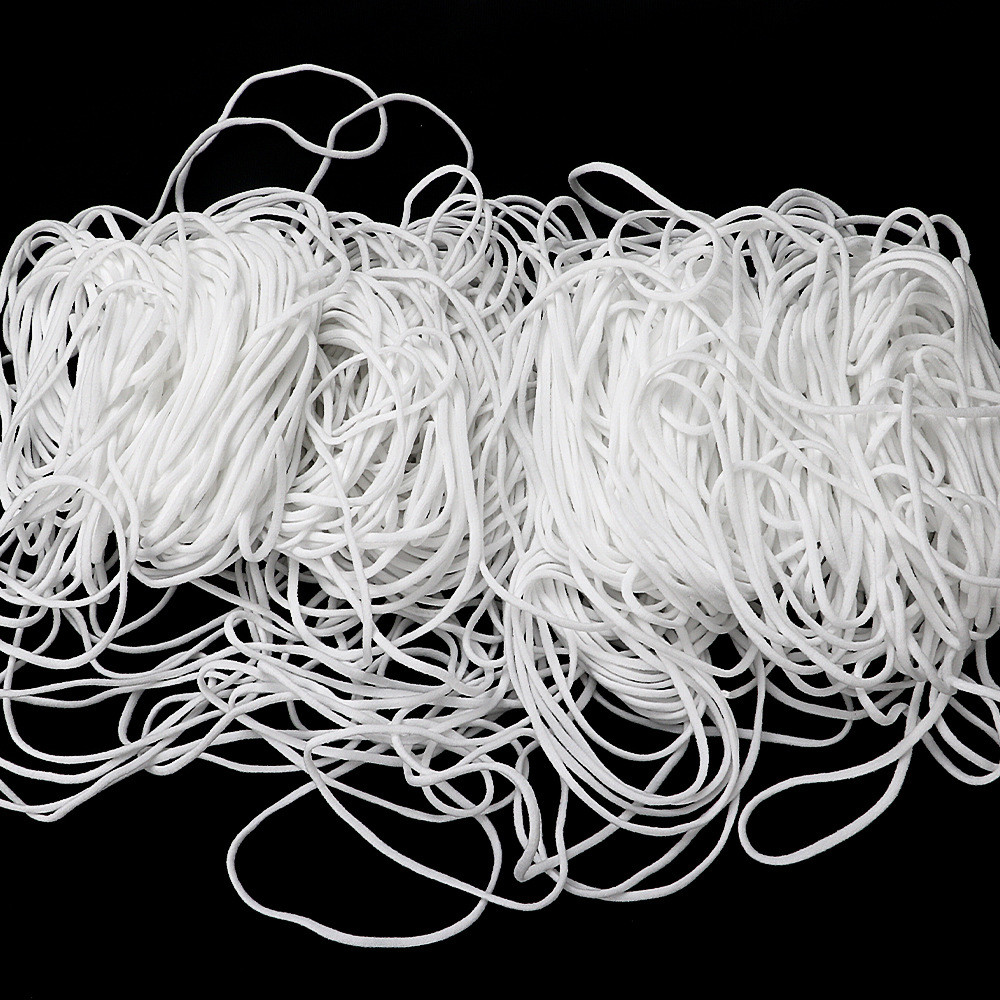 White Earloop Cord Ear Tie Rope Face Mask Materials Handmade String For Mask Sewing