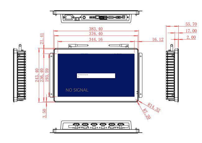 15.6-Inch Monitor for Retail Signage and Equipment Control