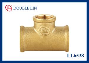 Wholesale Female X Female X Female 1&quot; Brass Reducing Tee from china suppliers