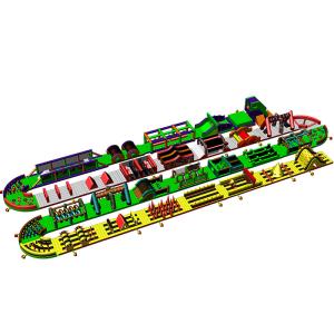 Wholesale giant Blow Up Inflatable Water Park Obstacle Course 302.5m Long from china suppliers
