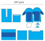 Medical Supply EO Sterile Surgery Drape Set Disposable ENT Pack