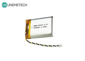 Wholesale 3.7V Rechargeable Li Polymer Battery 103040 1200 mAh for Medical Device and LED Lamp from china suppliers