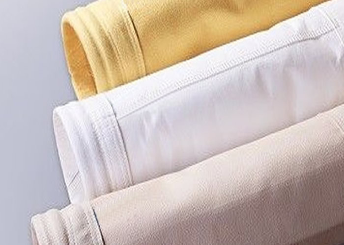 Cement Silo Polyester Felt Filter Bag 2000 - 9000mm Length 190 Degree Working Temperature
