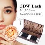 Premade Easy Faning Volume Lashes 8-15mm Naturally Soft Dense Fake Eyelashes 12