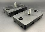 Black HVAC Fittings Rubber Shock Absorber Pad Outdoor Air Conditioner