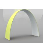 EZ Tube Arch Tension Fabric Balloon Arch Stand Round Metal Backdrop Display