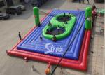 Commercial grade adults big inflatable bossaball court with center trampolines