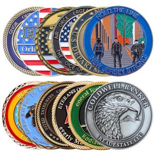 Wholesale Commemorative Souvenir Gold Silver Brass Coin Customize 3D Metal Challenge Coin from china suppliers