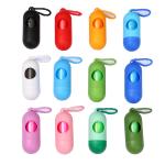 Blue Green Dog Waste Bag Holder 11.5*4.3cm Plastic Dog Poop Holder For Walks