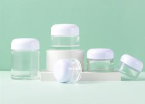 Wholesale 5ml 10ml 15ml 20ml 30ml 50ml 60ml 100ml Clear Glass Body Cream Jar Empty Aluminum Lids Cosmetic Face Cream Jars from china suppliers