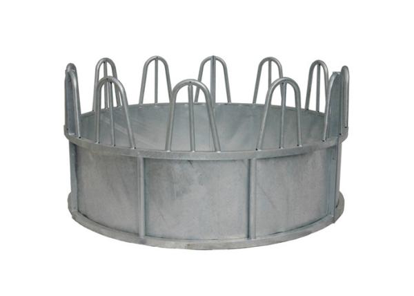 Efficiently Feeding Galvanised Cattle Feeder , Round Bail Feeder For Adult