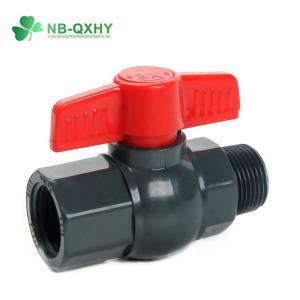 Wholesale Low Temperature PVC/CPVC/UPVC Ball Valve ABS Handle BS Standard Male/Female Threaded Octagonal from china suppliers