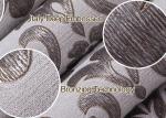 Grey Vinyl Embossed Victorian Damask Wallpaper Removable , Tear - resistant