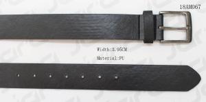 Wholesale Decoration Natural Black PU Mens Casual Leather Belt With Classic Pin Buckle from china suppliers