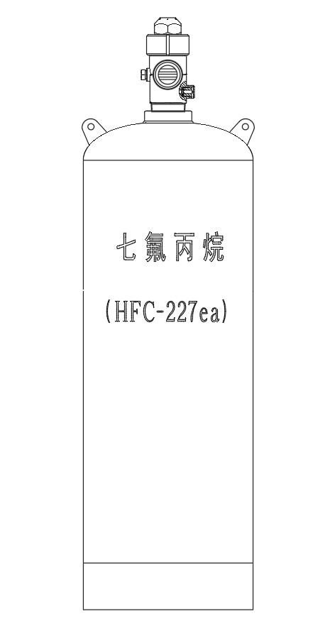 70L 90L 100L Carbon Steel Fm200 Nitrogen Gas Cylinder For 4.2MPa / 5.6MPa Fire Suppression System