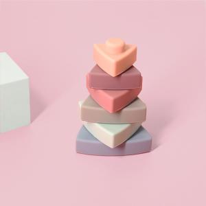Wholesale Teething Triangle Silicone Baby Stacking Toys 100% Food Grade from china suppliers