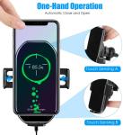 Wireless Car Charger Mount, 10W/7.5W Fast Charging, Adjustable Gravity Air Vent