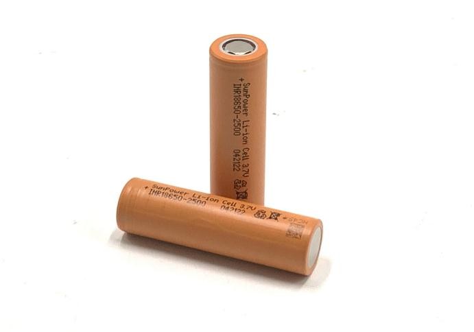 OEM ODM 3.6 V Lithium Battery Cell 8C 18650 2500mAh Battery