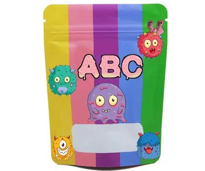 Custom Logo Standu up Plastic packaging proof zipper mylar pouch